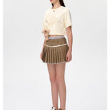 13DE MARZO | 2504 Bear Logo Patch Top White