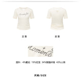 MacyMccoy 2507 blingbling花边拼接短袖 黑