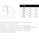 ADLV 2511 AC熊印花拉链连帽卫衣 黑