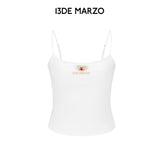 13DE MARZO | 2606 Mini Bear Print Vest White