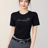MacyMccoy 2507 blingbling花边拼接短袖 黑