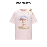 13DE MARZO | 2606 Carousel Bear Printed T-shirt Pink
