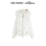 13DE MARZO | 2610 Rolling Stones Bear Zip Hoodie White