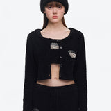 13DE MARZO | 2509 Embroidered Plush Cardigan