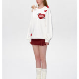 13DE MARZO | 2412 Doozoo Cupid Heart Sweater White