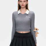 13DE MARZO | 2510 Doozoo in Office Bear Knit Sweater Gray