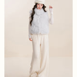 Kroche 2511  云端糯绒 100%狐狸毛 立领简约皮草马甲