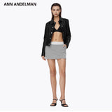 ANN ANDELMAN 2511 织带logo包臀裙