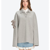 13DE MARZO | 2602 Bear Polo T-shirt Grey