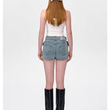 13DE MARZO | 2510 Bear Face Denim Skirt Blue