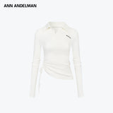 ANN ANDELMAN 2601 歪扭解构POLO 白