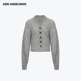 ANN ANDELMAN 2601 马海毛V领长袖开衫