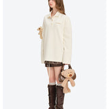 13DE MARZO | 2602 Bear Polo T-shirt White