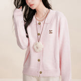 Kroche 2602 撞色贴布绣翻领毛衣+毛织短裤