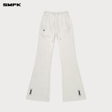 SMFK 2501 十字经典喇叭运动裤 雪山白