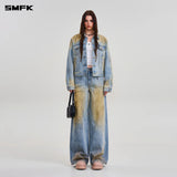 SMFK 2601 十字雕像荒原塔型牛仔裤