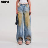 SMFK 2601 十字雕像荒原塔型牛仔裤