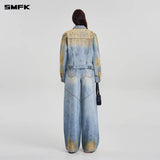 SMFK 2601 十字雕像荒原塔型牛仔裤