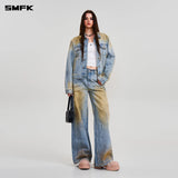 SMFK 2601 十字雕像荒原塔型牛仔裤