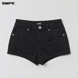 SMFK 2604 荒野幻影紧身牛仔短裤