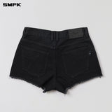 SMFK 2604 荒原之风牛仔短裤 荒野黑