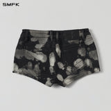 SMFK 2609 荒野幻影手工超低腰牛仔短裤 东方水墨