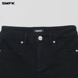 SMFK 2601 十字经典舞团牛仔短裤 荒野黑