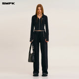 SMFK 2511 野性复古直筒运动裤 荒野黑