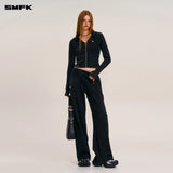 SMFK 2511 野性复古直筒运动裤 荒野黑