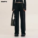 SMFK 2511 野性复古直筒运动裤 荒野黑