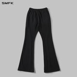 SMFK 2610 风神变异冷染修身喇叭运动裤 冷染黑