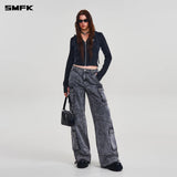 SMFK 2601 十字巨塔复古工装裤 风暴灰