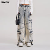 SMFK 2601 十字巨塔复古工装裤