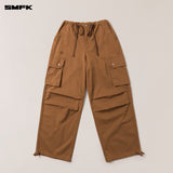SMFK 2506 十字经典复古伞兵裤/野马棕