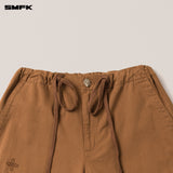 SMFK 2506 十字经典复古伞兵裤/野马棕