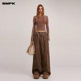 SMFK 2511 野性起源手工染色伞兵裤 影棕色