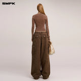 SMFK 2511 野性起源手工染色伞兵裤 影棕色