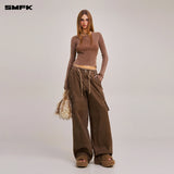 SMFK 2511 野性起源手工染色伞兵裤 影棕色