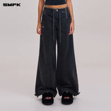 SMFK 2511 野性起源手工塔型运动工装裤 荒野黑