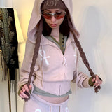 SCULPTOR 2511 Ankh Boucle Knit Cardigan Pink