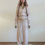 SCULPTOR 2511 Ankh Boucle Knit Pant Pink