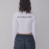 REST & RECREATION 2510 ARROW POINT LONG SLEEVE T-SHIRT - WHITE
