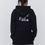 REST & RECREATION SS2404 ZIP-UP HOODIE  BLACK