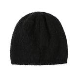 REST & RECREATION 2411  MOHAIR JACQUARD BEANIE - BLACK