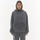 REST & RECREATION 2510 COLORATION FLEECE HOOD ZIP-UP - GREY