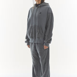 REST & RECREATION 2510 COLORATION FLEECE HOOD ZIP-UP - GREY