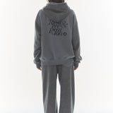 REST & RECREATION 2510 COLORATION FLEECE HOOD ZIP-UP - GREY