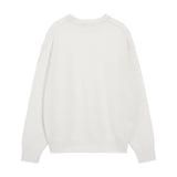 REST & RECREATION 2411 LOGO CREW NECK SWEATER - IVORY100%羊毛