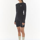 REST & RECREATION 2411 RIB CUTTING TOP - BLACK