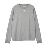 REST & RECREATION 2411 LOGO OVERSIZED LONG SLEEVE T-SHIRI - GREY